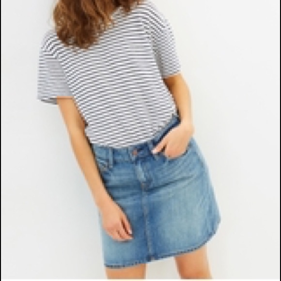 Mavi Denim High Waisted Mini Skirt size M - Picture 1 of 4